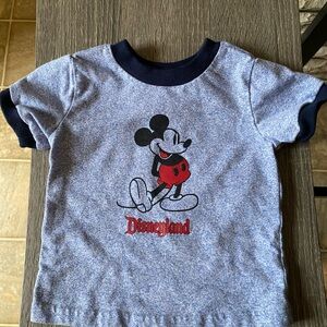 Disney Blue Mickey Mouse Short Sleeve Tee